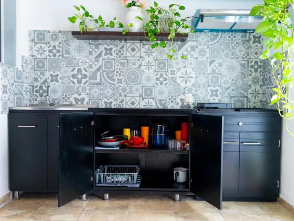 Suites Apodaca : photo 9 de la chambre chambre lits jumeaux avec salle de bains privative séparée