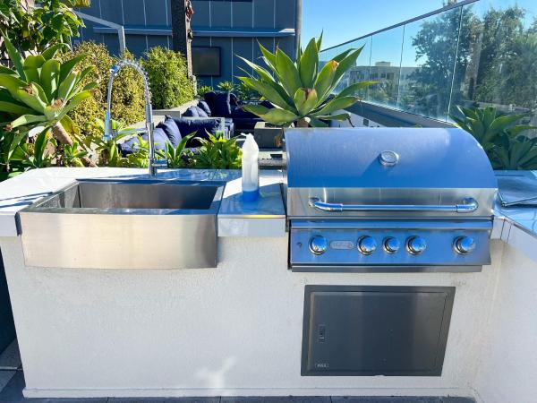 Downtown Los Angeles Skyline balcony view Modern Penthouse : photo 6 de la chambre studio avec balcon 