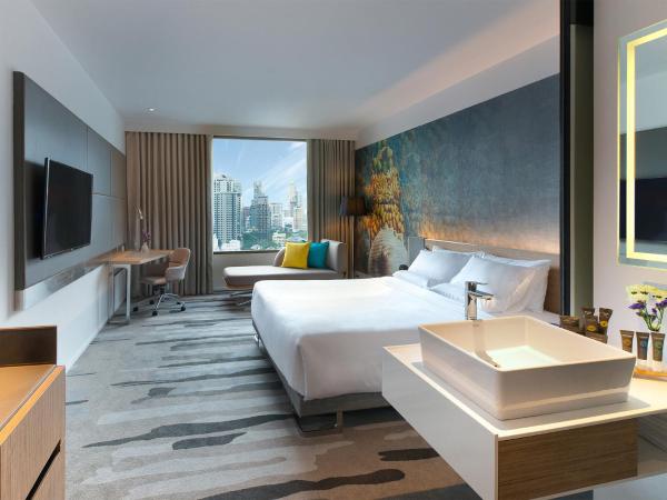 Novotel Bangkok Sukhumvit 4 : photo 7 de la chambre grande chambre lit king-size deluxe avec baignoire