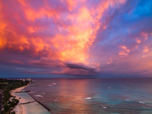 Hyatt Regency Waikiki Beach Resort & Spa : photo 6 de la chambre chambre 2 lits queen-size - côté océan