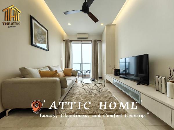 Attic Home Melaka Silverscape Residence & Jonker : photo 3 de la chambre luxury family 2 bedroom suite (private bathtub and sea view)