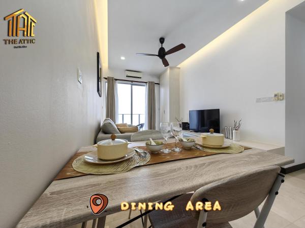 Attic Home Melaka Silverscape Residence & Jonker : photo 4 de la chambre luxury family 2 bedroom suite (private bathtub and sea view)