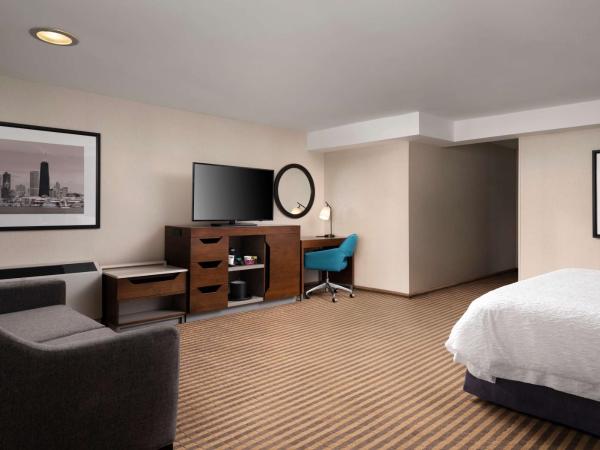 Hampton Inn Chicago Downtown/Magnificent Mile : photo 1 de la chambre chambre lit king-size avec canapé-lit