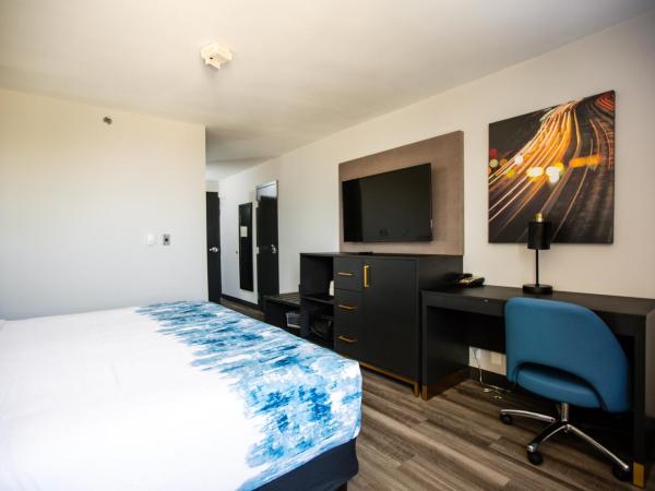 La Quinta by Wyndham Dallas I-35 Walnut Hill Ln : photo 5 de la chambre chambre lit king-size avec baignoire - accessible aux personnes à mobilité réduite/malentendantes - non-fumeurs