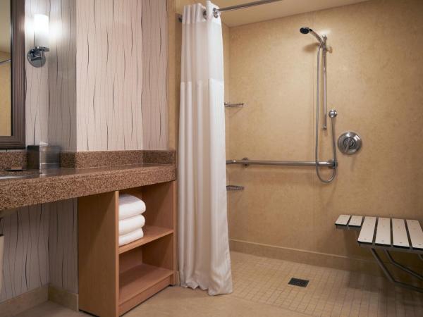 Hilton Los Angeles Airport : photo 2 de la chambre chambre lit king-size avec douche accessible en fauteuil roulant - adaptée aux personnes à mobilité réduite/malentendantes