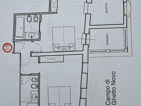 Locanda del Ghetto : photo 7 de la chambre chambre quadruple avec terrasse