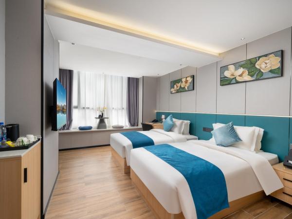 Vizhanwan Hotel Shenzhen International Convention and Exhibition Center : photo 4 de la chambre chambre exécutive avec 2 lits doubles