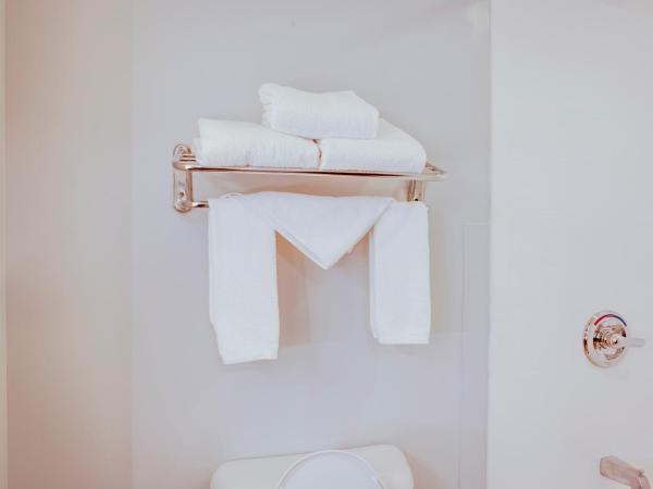 Holiday Inn Express Hotel & Suites Ohio State University- OSU Medical Center, an IHG Hotel : photo 4 de la chambre chambre avec 2 lits queen-size lits adaptée aux personnes malentendantes avec douche accessible en fauteuil roulant - non-fumeurs