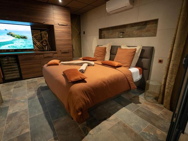 CARACALLA PRIVE - Chambres d'hôtes avec Piscine, Jaccuzi et Hammam privatifs : photo 8 de la chambre chambre lit queen-size deluxe