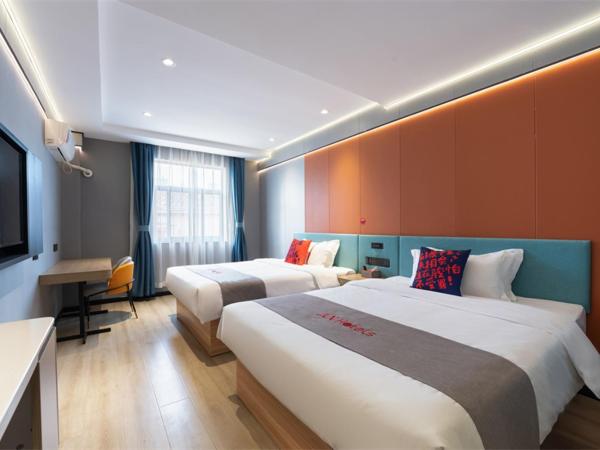 Junyi Hotel Wuhan Liuduqiao Subway Station : photo 4 de la chambre chambre lits jumeaux