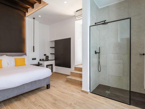 Laguna Suites in Mazera Mykonos : photo 9 de la chambre chambre lit queen-size - vue sur piscine