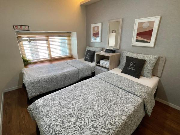 Seoul Grand Hostel EWHA Univ : photo 7 de la chambre chambre lits jumeaux