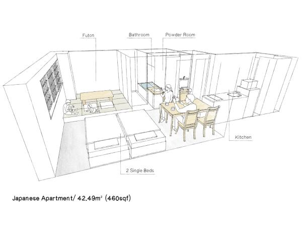 MIMARU Tokyo Shinjuku West : photo 4 de la chambre appartement japonais