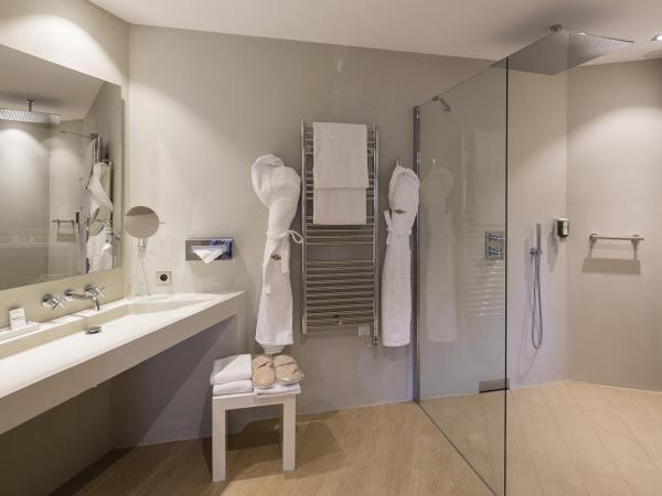 Hotel des Lices : photo 3 de la chambre chambre triple de luxe au rez-de-chaussée - vue sur jardin