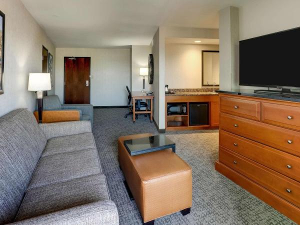 Drury Inn & Suites Phoenix Airport : photo 1 de la chambre suite lit king-size avec canapé-lit et terrasse