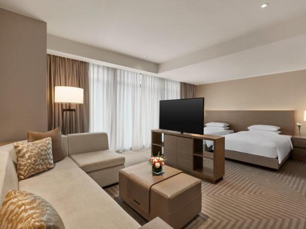 Hyatt House Chengdu Pebble Walk : photo 6 de la chambre studio lits jumeaux avec canapé-lit