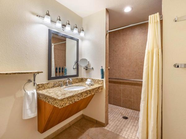 Hilton Vacation Club Desert Retreat Las Vegas : photo 7 de la chambre suite 2 chambres 1 lit king-size et 1 lit queen-size avec douche accessible en fauteuil roulant