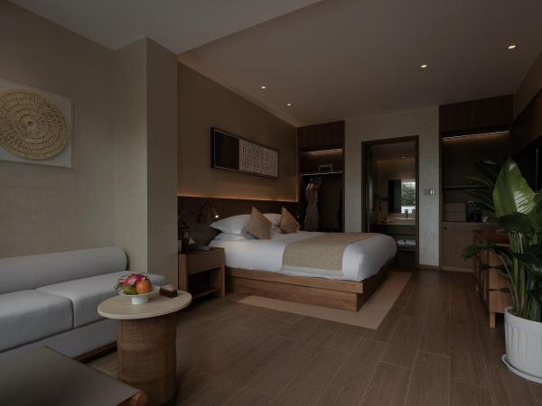 GINLAN JIA RESORT Yuhang Hangzhou : photo 1 de la chambre chambre lit queen-size - vue sur jardin