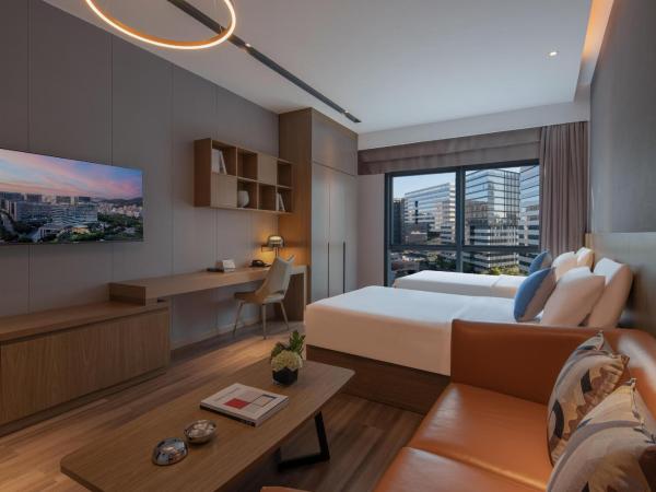 Atour Hotel Shenzhen Xili Innovation Valley : photo 8 de la chambre chambre lits jumeaux supérieure