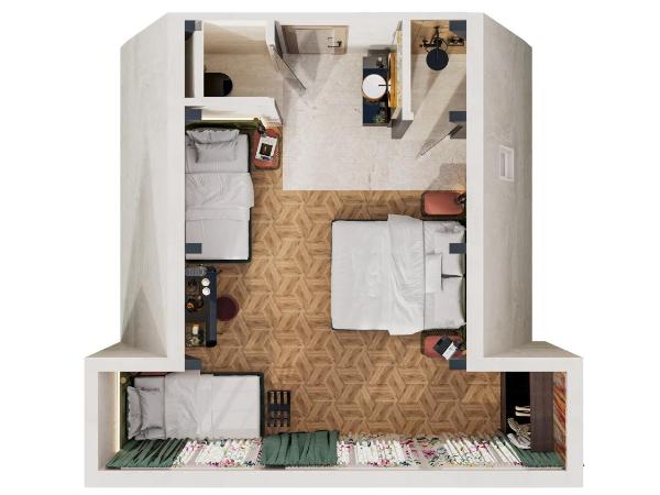 Mister Highland Hotel : photo 7 de la chambre chambre quadruple