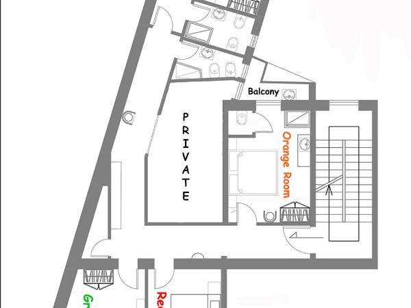 Affittacamere Il Pittoresco : photo 2 de la chambre chambre double ou lits jumeaux avec salle de bains commune