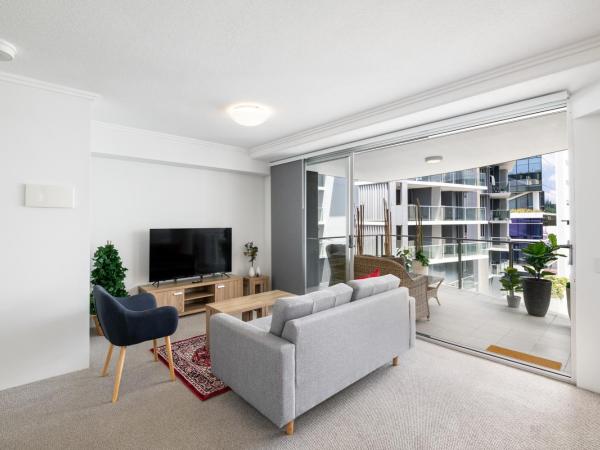 South bank Serviced Apartments : photo 4 de la chambre studio avec balcon 