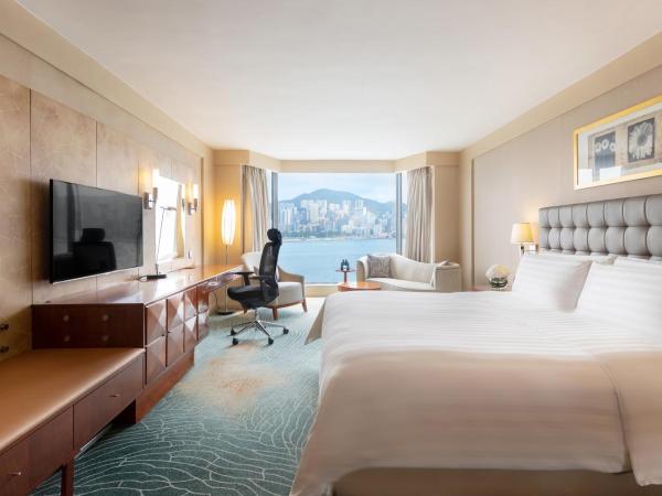 Kowloon Shangri-La, Hong Kong : photo 3 de la chambre chambre lit king-size avec avantages club horizon - vue sur port