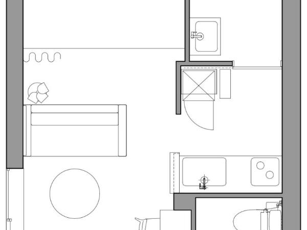 One's Residence Sapporo : photo 2 de la chambre chambre triple confort