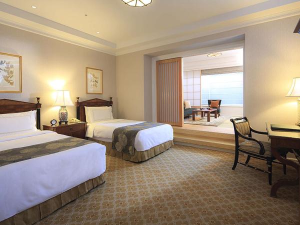 Hotel Chinzanso Tokyo : photo 3 de la chambre chambre lits jumeaux deluxe avec espace tatami