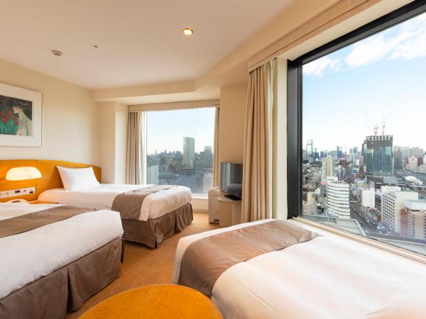 Shinagawa Prince Hotel : photo 7 de la chambre chambre lits jumeaux d'angle avec lit d'appoint - tour principale - du 18e au 26e Étage - non-fumeurs