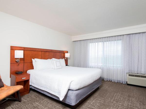 Courtyard by Marriott San Antonio North Stone Oak At Legacy : photo 3 de la chambre suite lit king-size et canapé-lit