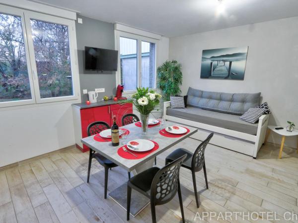 Appart hotel Cholet Carteron : photo 6 de la chambre appartement deluxe