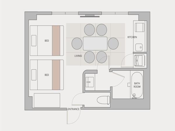 fav HIROSHIMA HEIWAODORI : photo 5 de la chambre chambre quadruple