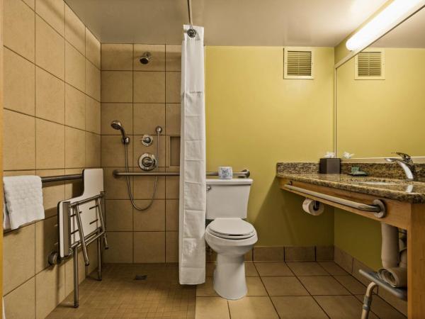 Best Western The Plaza Hotel - Free Breakfast : photo 4 de la chambre chambre avec 2 lits doubles et douche accessible en fauteuil roulant - accessible aux personnes à mobilité réduite