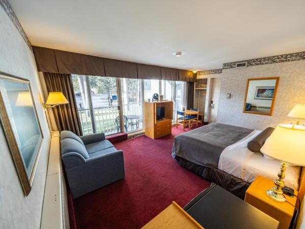 Bow View Lodge : photo 2 de la chambre chambre lit king-size première - vue sur rivière