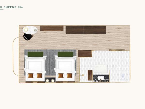 The Global Ambassador : photo 10 de la chambre chambre lit queen-size - accessible aux personnes à mobilité réduite