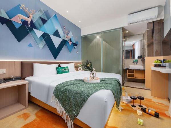 Xinghe Yuezhi S Hotel to Guangzhou Yuexiu Park Railway Station Subway Station Baima Clothing City Flagship Store : photo 2 de la chambre chambre lit king-size sommeil profond