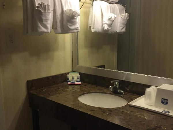 Hotel Pentagon : photo 6 de la chambre chambre lit queen-size avec 2 lits queen-size et douche accessible aux personnes à mobilité réduite