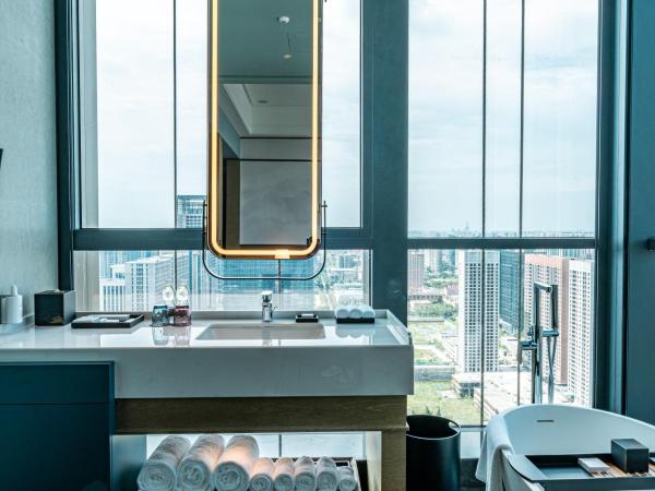 JW Marriott Hotel Xi'an Southwest : photo 3 de la chambre studio lits jumeaux - vue sur ville