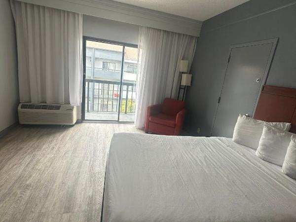 Super 8 by Wyndham Dallas Love Field Airport : photo 5 de la chambre chambre lit king-size pour personnes à mobilité réduite - baignoire avec barres d’appui - non-fumeurs