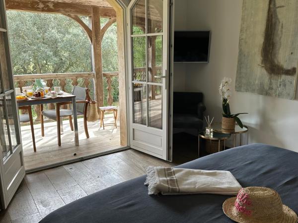 Le Clos des Sept Palmiers : photo 3 de la chambre chambre double avec balcon - vue sur mer