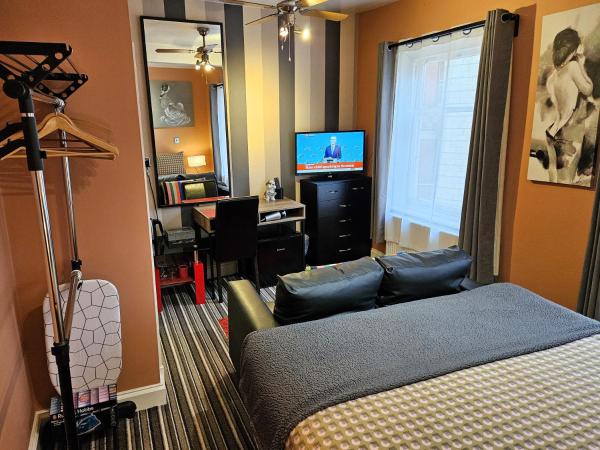 Robin 7 Lodge City Centre : photo 2 de la chambre chambre double supérieure avec canapé