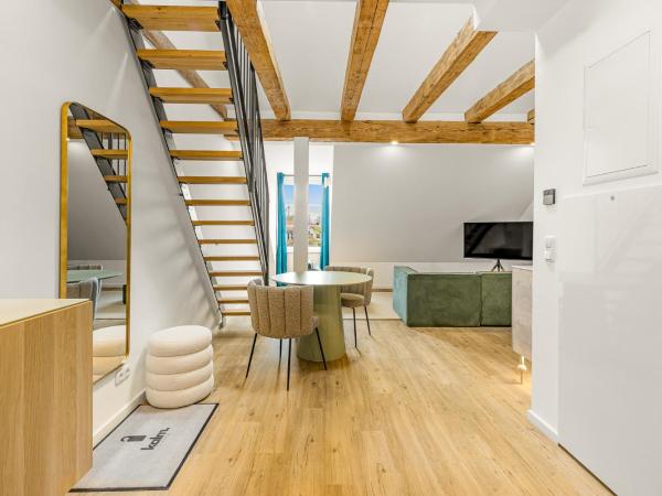 kalm stay - a design Aparthotel : photo 7 de la chambre one-bedroom loft apartment with one queen bed