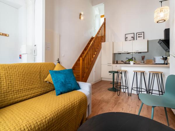 Mon Appart'hôtel - Gare de Limoges - Charmant 1 et 2 Chambres Duplex - Parking en supp : photo 7 de la chambre appartement en duplex