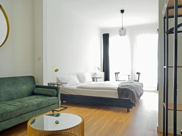 Apartmenthaus Hamburg Les Jardins : photo 1 de la chambre studio avec canapé-lit