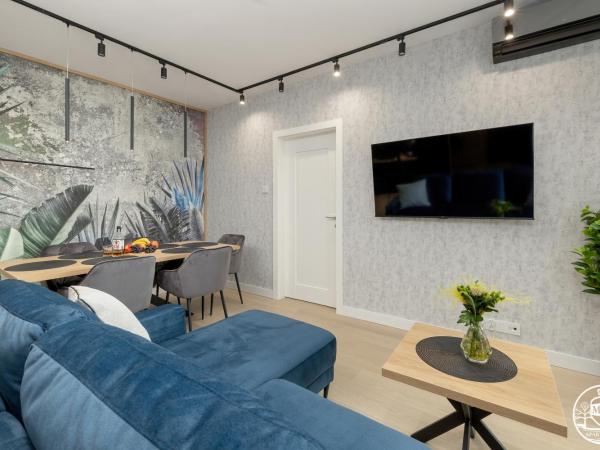 Polanki Aqua - Aquapark, Free Parking, Apartments M&M Kołobrzeg : photo 7 de la chambre family paradise apartment with air conditioninig and beach equipment