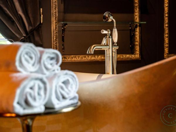 Castelsuites : photo 9 de la chambre chambre lit king-size - vue sur jardin