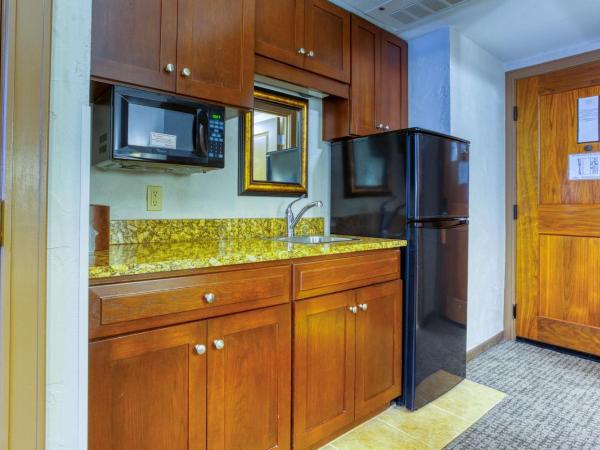 Drury Plaza Hotel San Antonio Riverwalk : photo 3 de la chambre très grande chambre lit king-size deluxe avec bain à remous et douche accessible en fauteuil roulant - accessible aux personnes à mobilité réduite