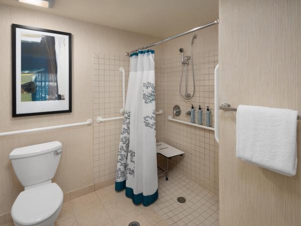 Residence Inn by Marriott Portland Airport at Cascade Station : photo 3 de la chambre suite 1 chambre lit king-size avec canapé-lit et baignoire adaptée - accessible aux personnes à mobilité réduite et malentendantes