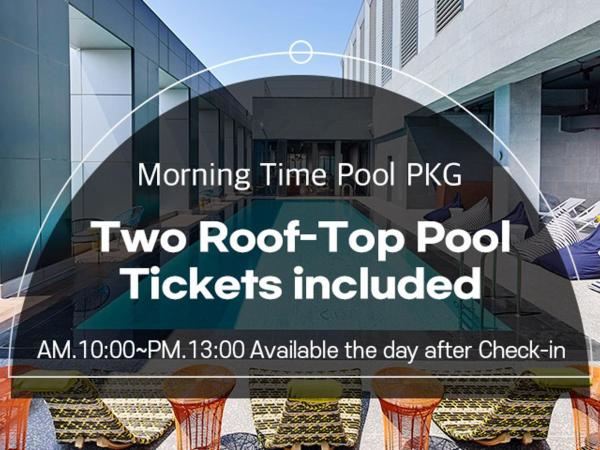 L7 Hongdae : photo 4 de la chambre [forfait piscine le matin] chambre double standard - piscine sur le toit pour 2 personnes le matin (de 10h00 à 13h00) incluse